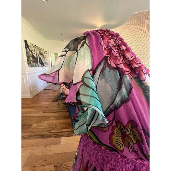 JESSICA TAYLOR GARDEn PARTY FLORAL LINED DRESS WOMENS PLUS SIZE 3X - Picture 7 of 9